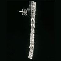 The Lunar Chandelier | white-gold earrings with EF color and VVS-VS clarity diamonds