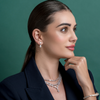 The Royal Morning Dew | white-gold earrings with EF color and VVS-VS clarity diamonds