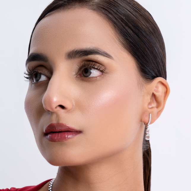 The Pure Majesty | white-gold earrings with EF color and VVS-VS clarity diamonds