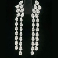 The Lunar Chandelier | white-gold earrings with EF color and VVS-VS clarity diamonds