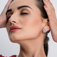 The Flawless Crystal Heirloom | white-gold earring with EF color and VVS-VS clarity diamonds