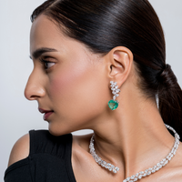 The Eternal Beauty Couture | white-gold earrings with EF color and VVS-VS clarity diamonds