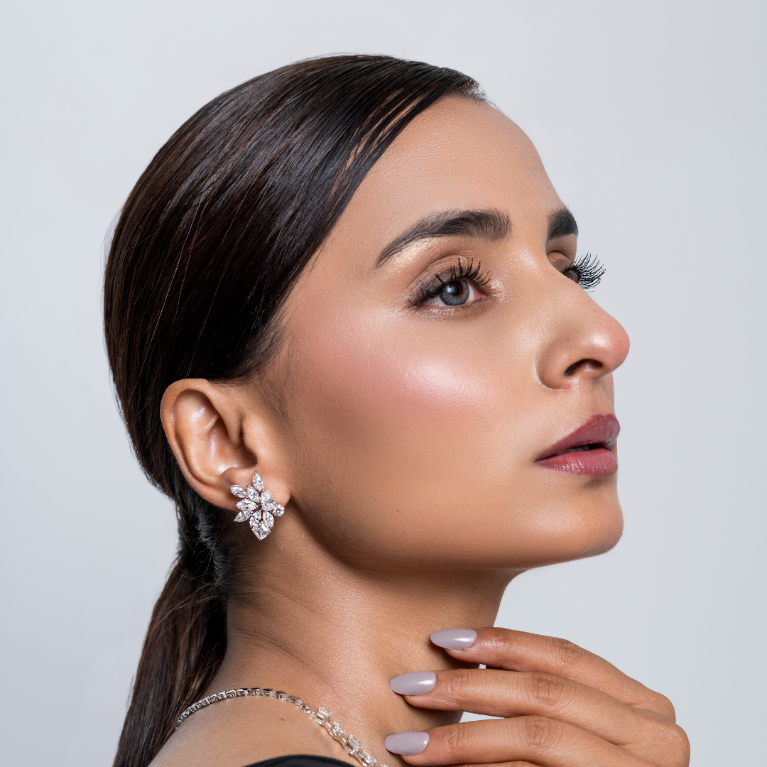 The Crystal Royale | white-gold earrings with EF color and VVS-VS clarity diamonds
