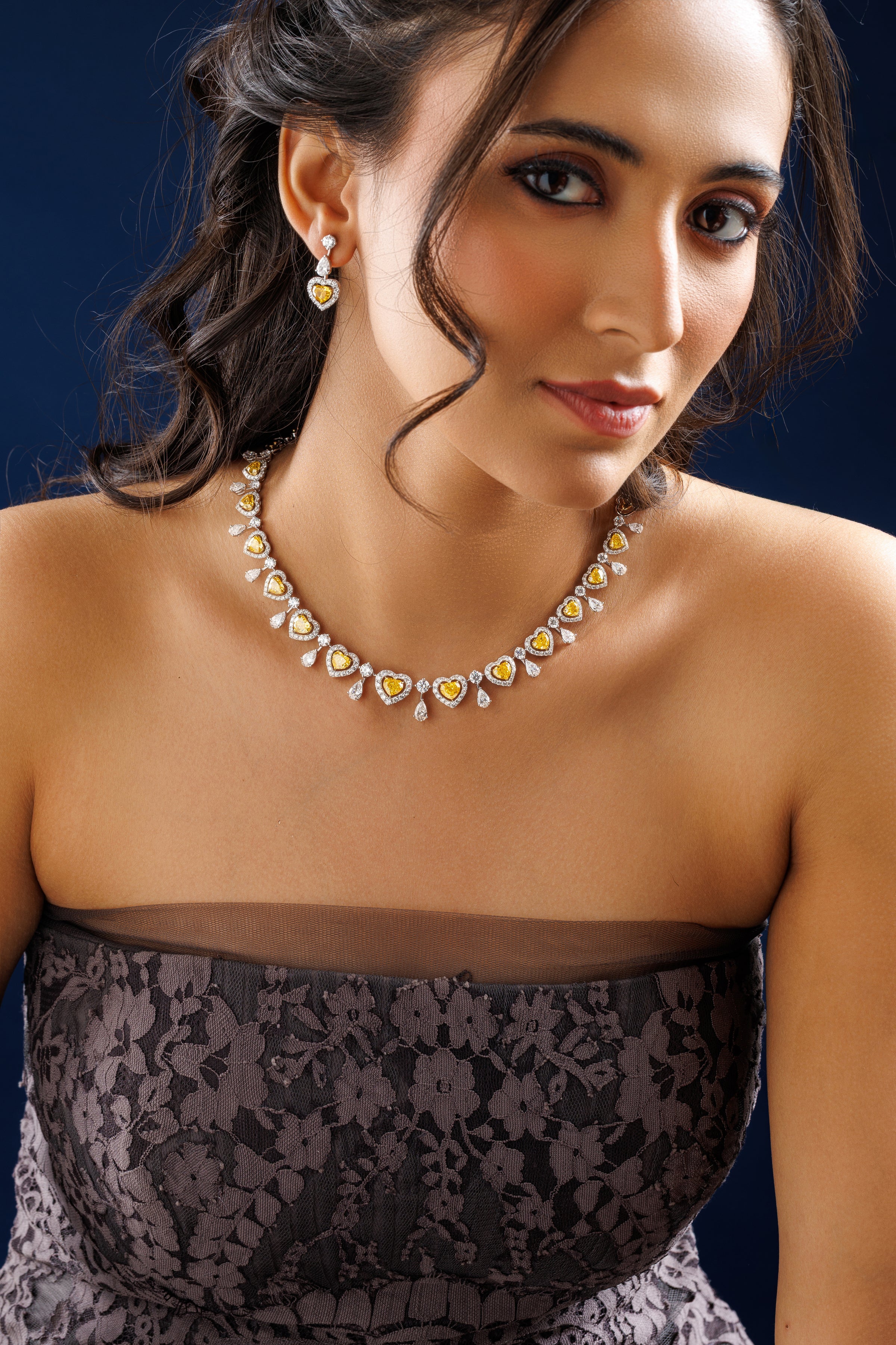 Celestine Heartweave Necklace