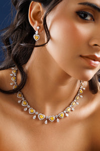 Celestine Heartweave Necklace