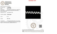 The Celestial Rain | white-gold bracelet with EF color and VVS-VS clarity diamonds