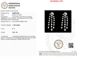 The Eternal Diamond Dew | white-gold earrings with EF color and VVS-VS clarity diamonds