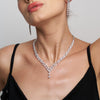 The Celestial Grace | white-gold necklace with EF color and VVS-VS clarity diamonds