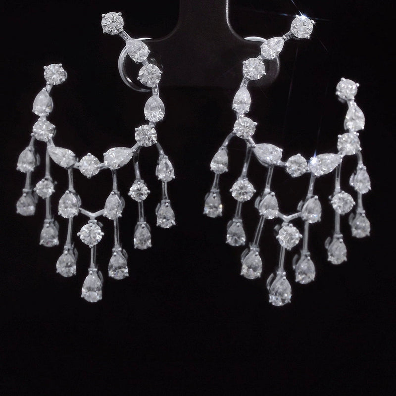 The Stellar Constellation | white-gold earrings with EF color and VVS-VS clarity diamonds