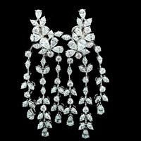 The Twilight Royale | white-gold earrings with EF color and VVS-VS clarity diamonds