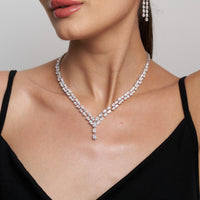 The Celestial Grace | white-gold necklace with EF color and VVS-VS clarity diamonds