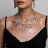 The Dewdrop Crown | white-gold necklace with EF color and VVS-VS clarity diamonds