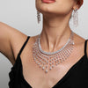 The Dewdrop Crown | white-gold necklace with EF color and VVS-VS clarity diamonds