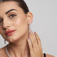The Moonlight Royale | white-gold earrings with EF color and VVS-VS clarity diamonds