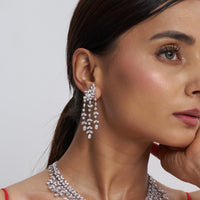 The Twilight Royale | white-gold earrings with EF color and VVS-VS clarity diamonds
