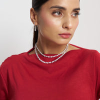The Regal Solitaire Sceptre | white-gold necklace with EFG color and VVS-VS clarity diamonds