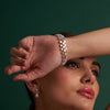 The Sovereign Heart Cuff | white-gold bracelet with EF color and VVS-VS clarity diamonds