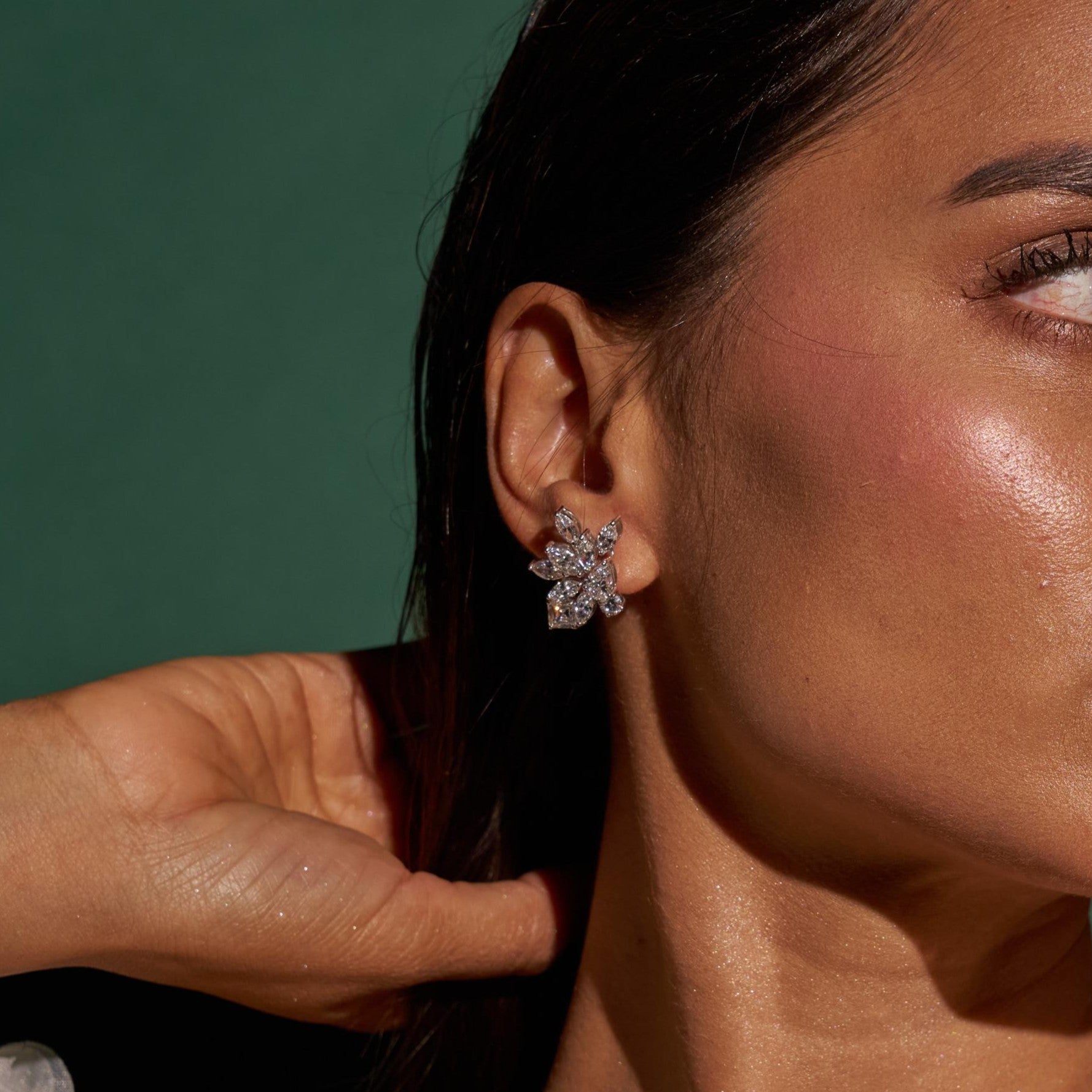 The Crystal Royale | white-gold earrings with EF color and VVS-VS clarity diamonds