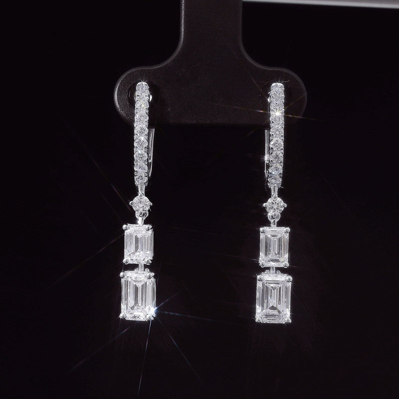 The Pure Majesty | white-gold earrings with EF color and VVS-VS clarity diamonds