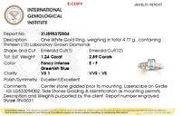 The Sapphire Sovereign Signet | white-gold ring with EF color and VVS-VS clarity diamonds