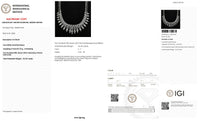 The Dusk Coronet | white-gold necklace with EF color and VVS-VS clarity diamonds