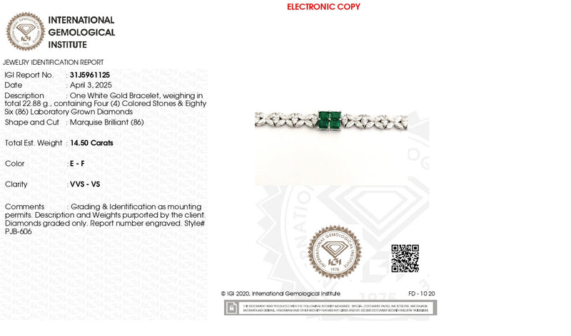 The Majestic Constellation | white-gold bracelet with EF color and VVS-VS clarity diamonds