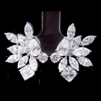 The Crystal Royale | white-gold earrings with EF color and VVS-VS clarity diamonds