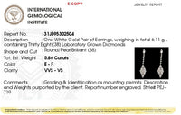 The Moonlight Serenade | white-gold earrings with EF color and VVS-VS clarity diamonds